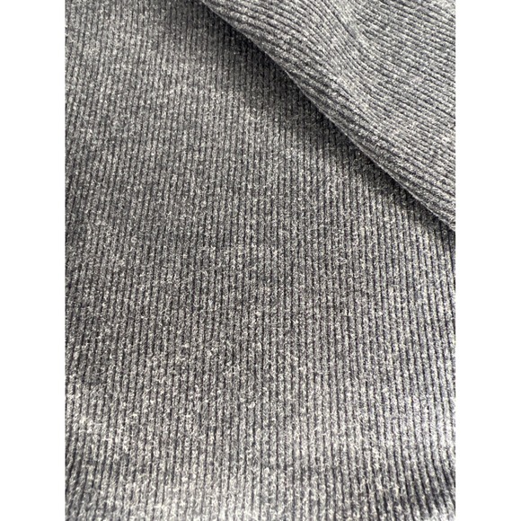 Tillys Ribbed Long Sleeve Square Neck Top Charcoal Gray XL - Picture 7 of 7